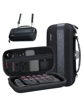 Portable Black Hard Shell Gaming Console Travel Case Nintendo switch 2